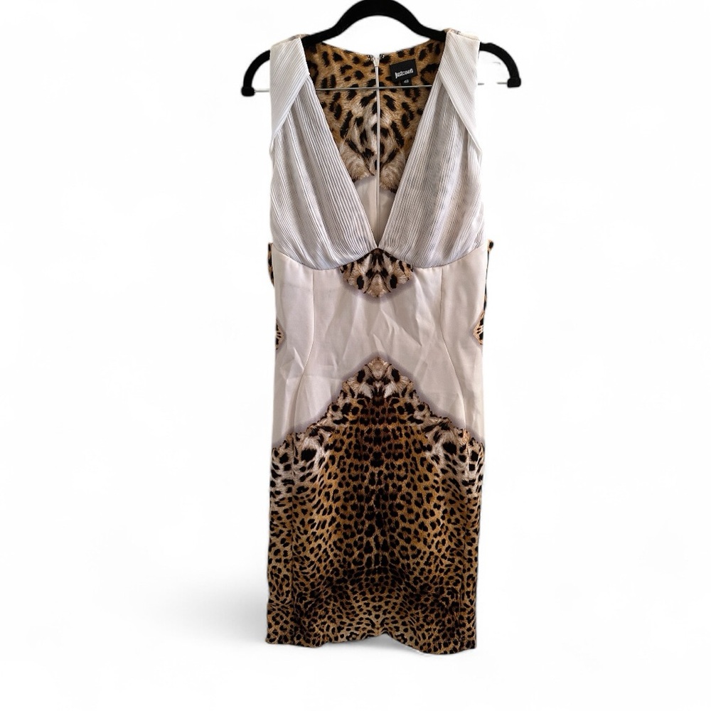 Just Cavalli Leopard Print Sexy Shift Dress. Size 10